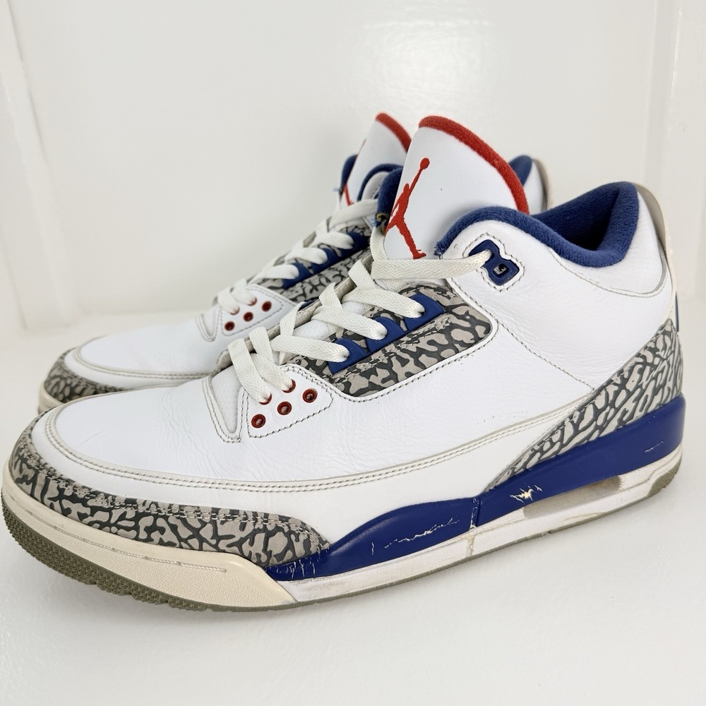 Nike Air Jordan 3 Retro OG True Blue Men's Size 12.5 Sneakers 2016 854262-106